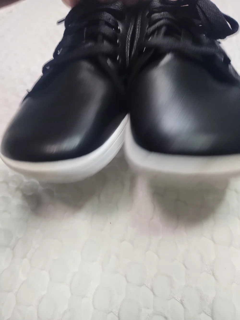 Unisex Hobibear Black Lace-Up Casual Sneakers Sz 40 (7 men, 9 Women)